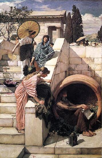 John William Waterhouse Diogenes Germany oil painting art